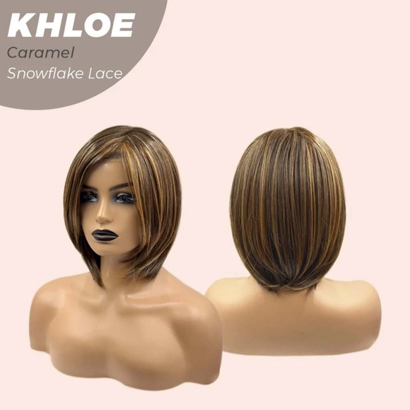 JBEXTENSION 12 Inches Bob Pre-Cut Lace Frontlace Glueless Wig LACE PERMATEASE - Picture 3 of 10